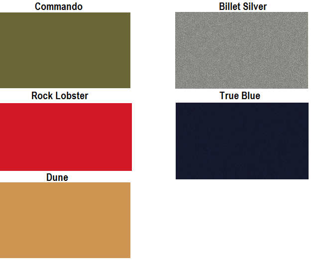2013 Jeep Color Chart