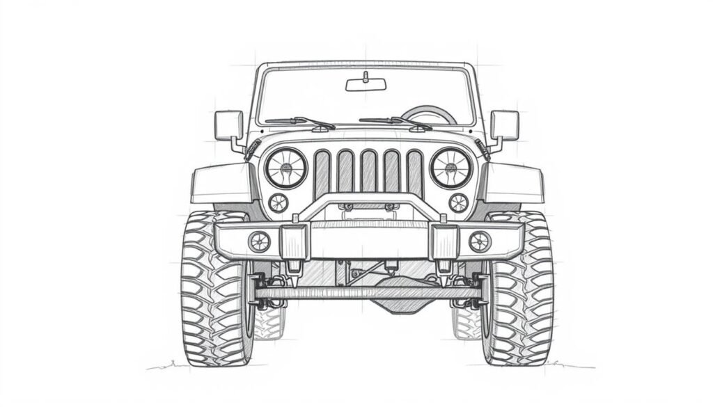 How To Draw A Jeep Step-by-Step Guide