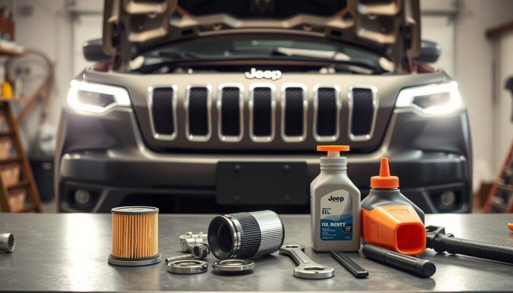 Jeep Cherokee Oil Reset Preparation