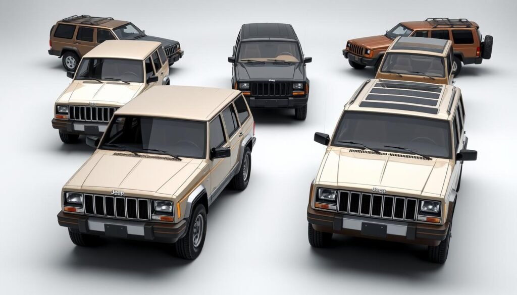 Jeep Cherokee XJ Model Year Variations