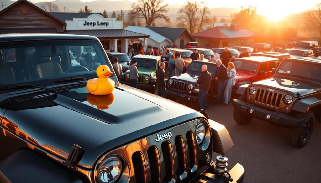 Jeep Ducking Community Tradition