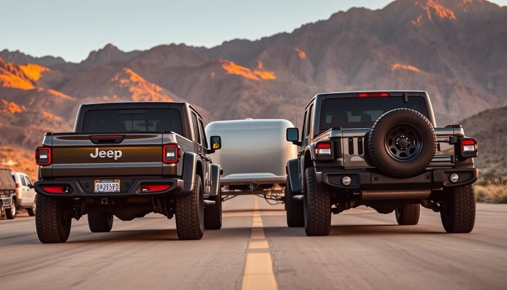 Jeep Gladiator Sport and Rubicon Towing Comparison