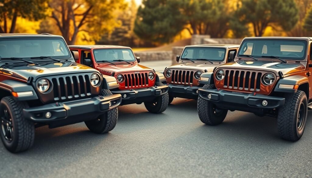 Jeep Wrangler Generations Comparison