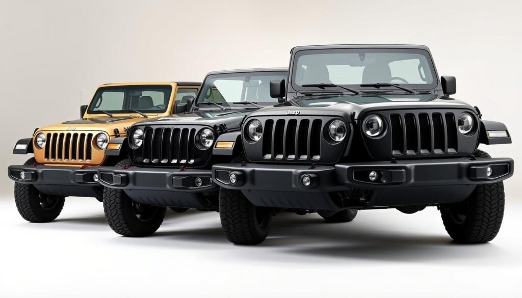 Jeep Wrangler Generations Comparison