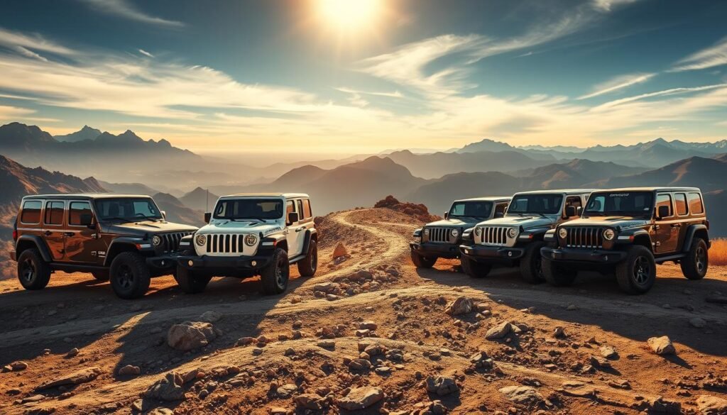 Jeep Wrangler Generations Comparison