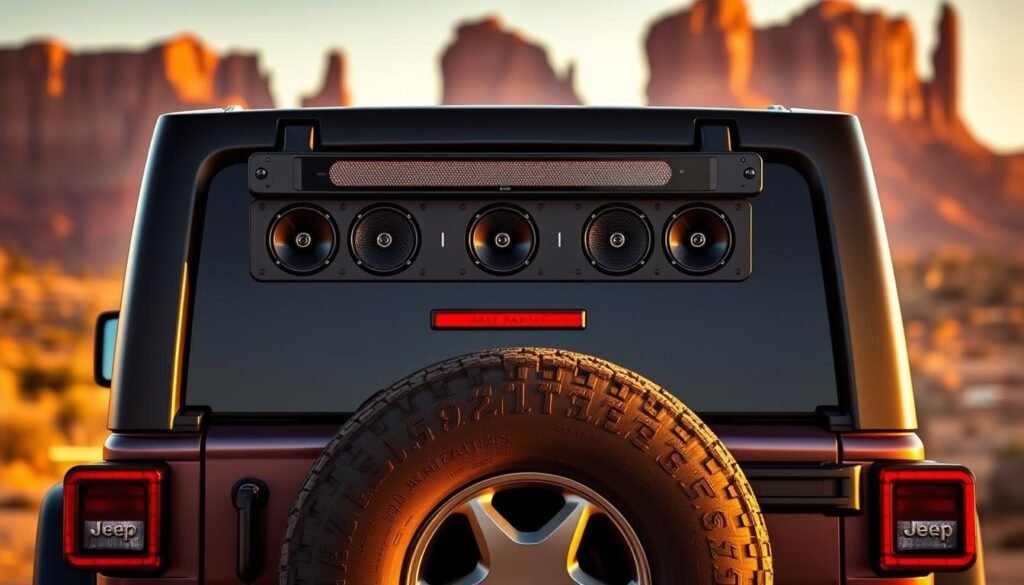 Jeep Wrangler Rear Soundbar Upgrade