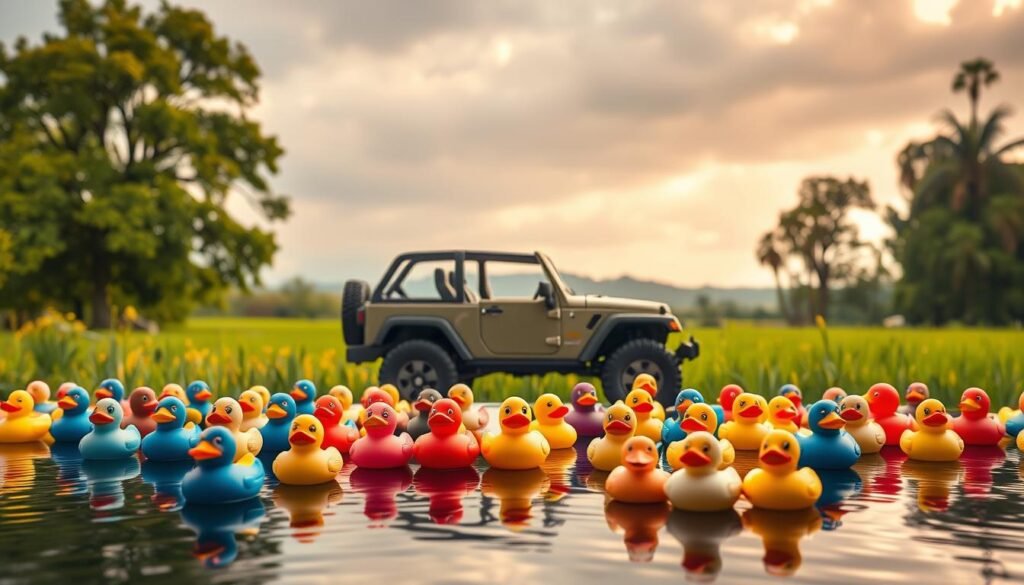 Jeep duck ponds collection display