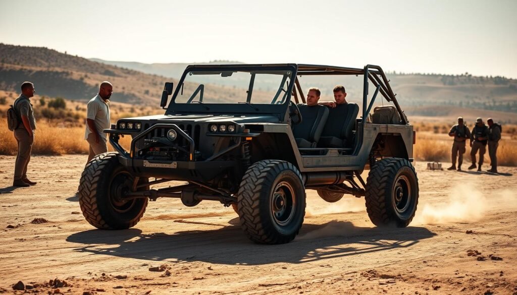 Jeep prototype military vehicle development